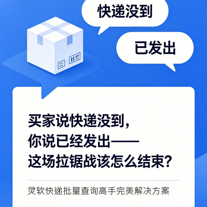 买家说快递没到，你说已经发出——这场拉锯战该怎么结束？