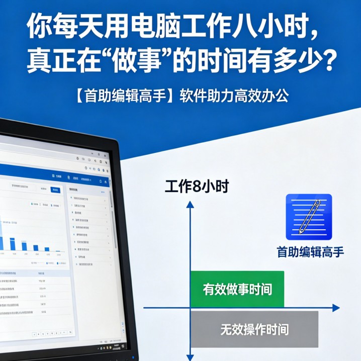 你每天用电脑工作八小时，真正在