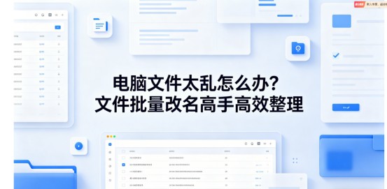 电脑文件太乱怎么办？文件批量改名高手高效整理