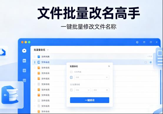 高效整理文件就用文件批量改名高手，办公提质增效好帮手