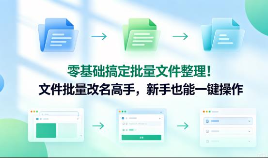 零基础搞定批量文件整理！文件