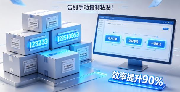 告别手动复制粘贴！用「灵软」一键批量备注快递单号的终极指南