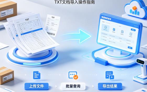 别再手动复制粘贴了！这份TXT批量查快递教程，电商和行政都在偷偷收藏